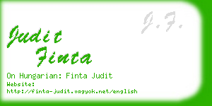 judit finta business card